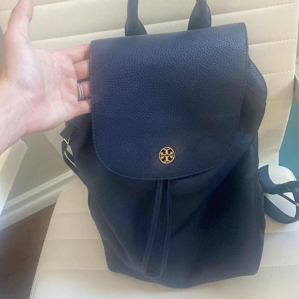 Tory Burch Navy Leather backpack
